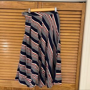 Stripes Midi Skirt